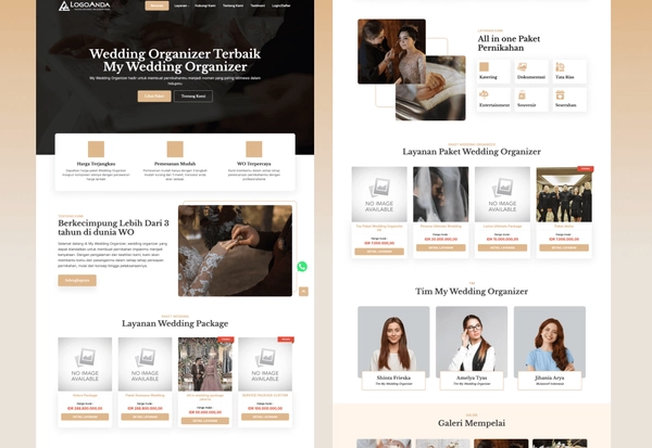 Wedding Organizer Website